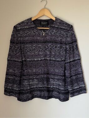 NWOT St. John Couture Knit Zip-Up Jacket